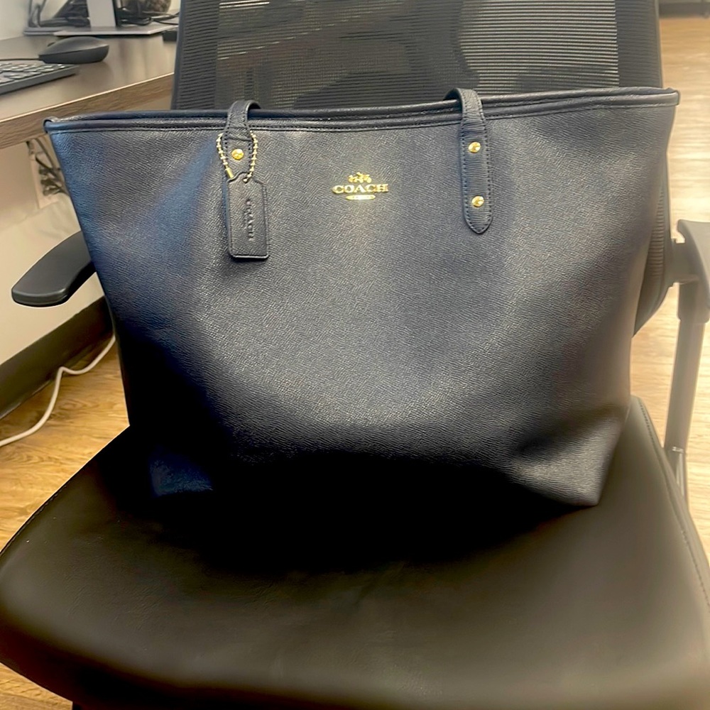 Large Coach Saffiano Leather Tote